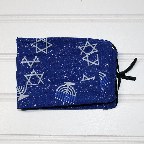 HAND CRAFTED Kids Hanukkah Star Face Mask Pocket - Picture 3 of 8